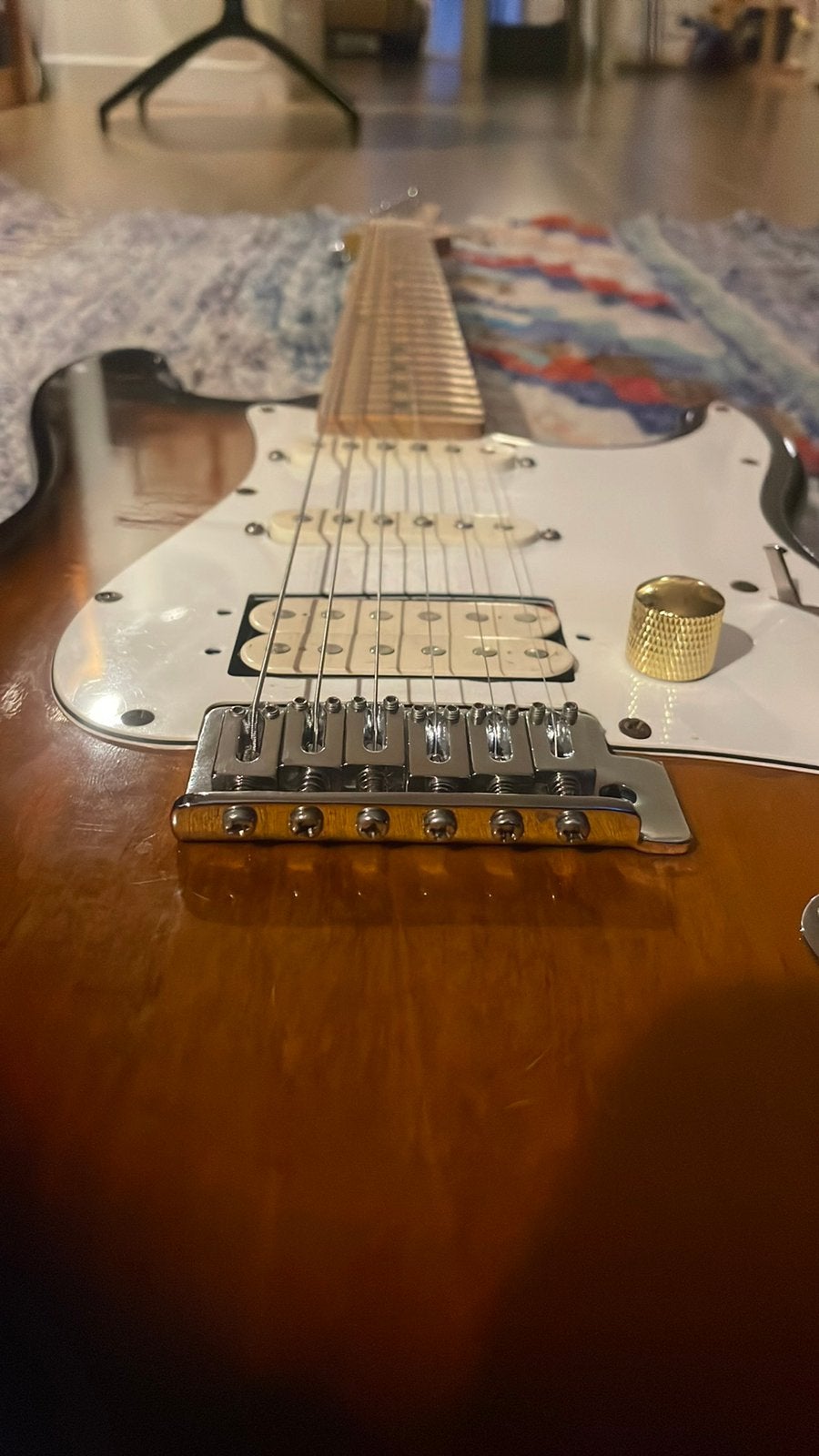 Electric guitar stratocaster Samick, Muziek en Instrumenten, Snaarinstrumenten | Gitaren | Bas, Ophalen, Zo goed als nieuw, Elektrisch