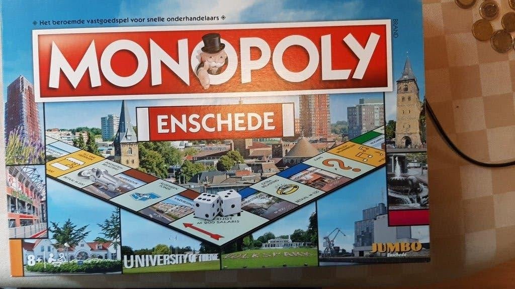 bordspel 2e editie Monopoly Enschede Monopolie, Vijf spelers of meer, Ophalen of Verzenden, Nieuw, Monopoly