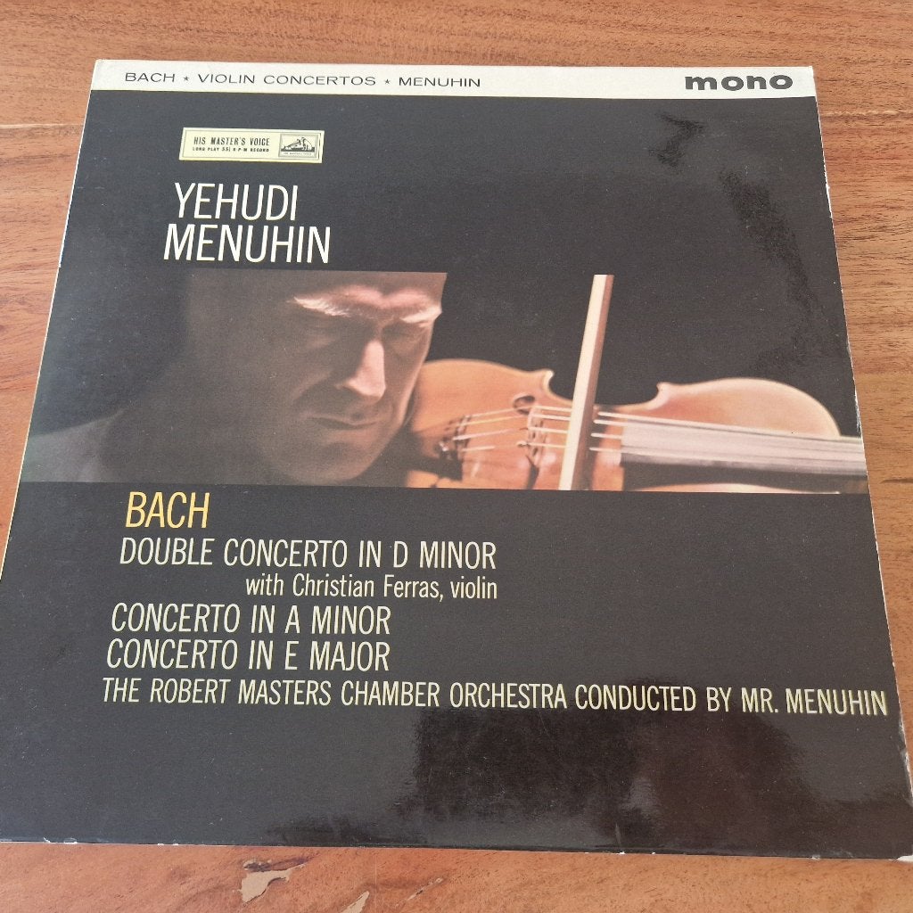 Bach: Violin Concertos — Menuhin HMV ALP 1760 mono, LP, Gebruikt, Overige typen, Ophalen of Verzenden