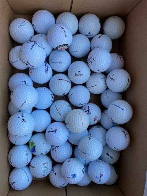 Golfballen; 50 lakeballs Srixon, Ophalen of Verzenden, Gebruikt, Bal(len)