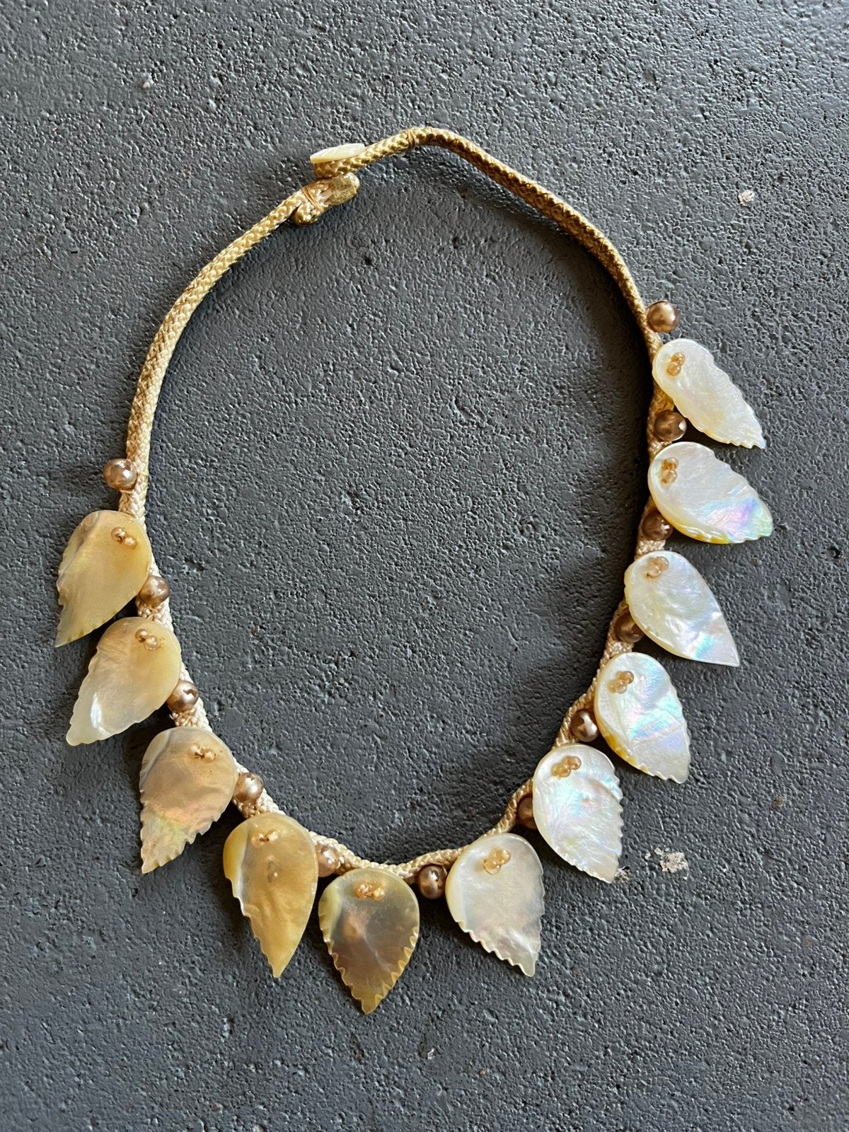 oud antiek Parelmoer collier jaren 1920/30s hals ketting, Ophalen, Gebruikt, Overige materialen