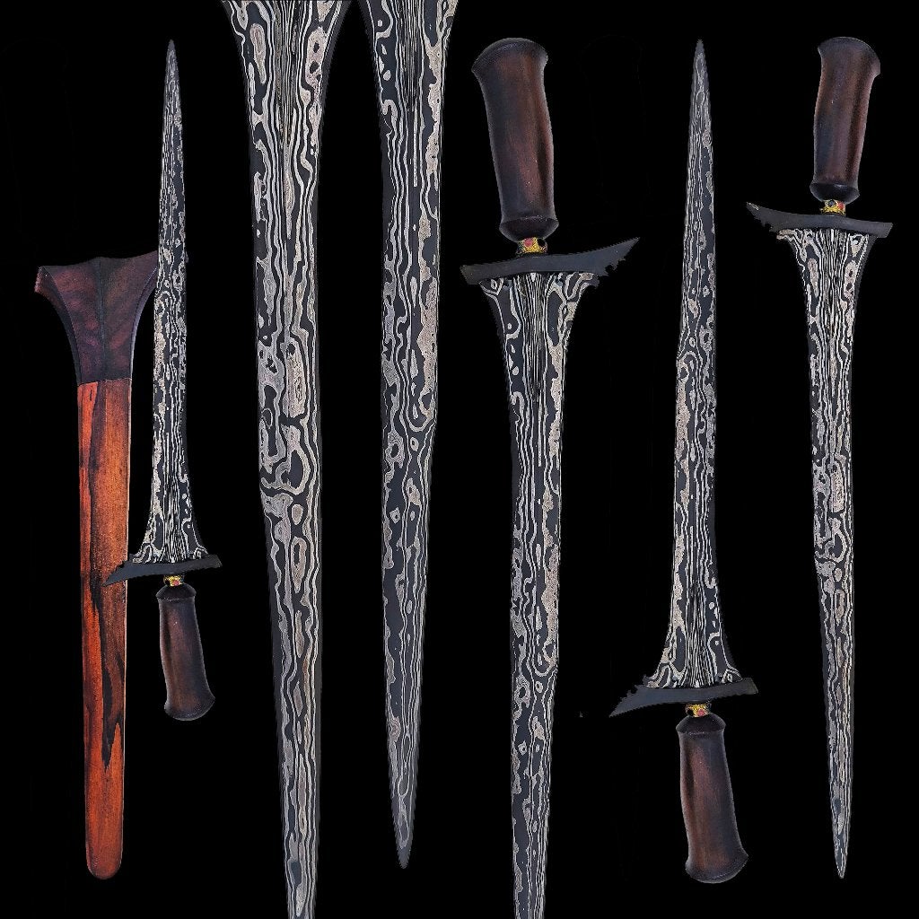 Zeldzame Bali Keris Pedang Kris - Ngulit Semangka pamor, Ophalen of Verzenden