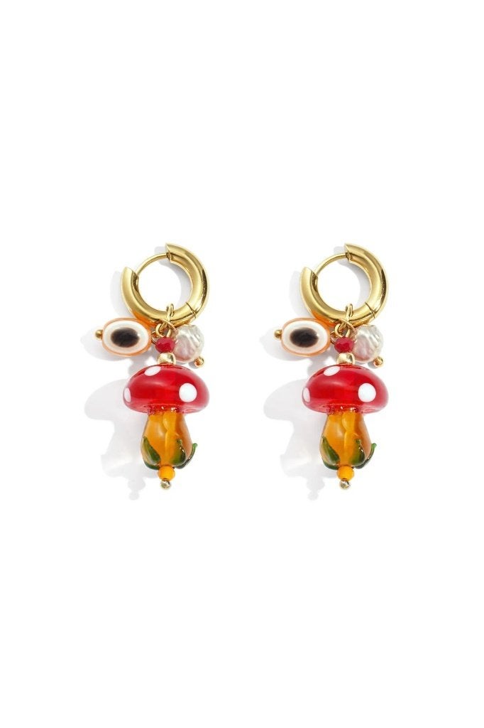 Oorbellen van roestvrij staal met druppelvorm, casual, Sieraden, Tassen en Uiterlijk, Ophalen of Verzenden, Nieuw, Goud, Overige materialen