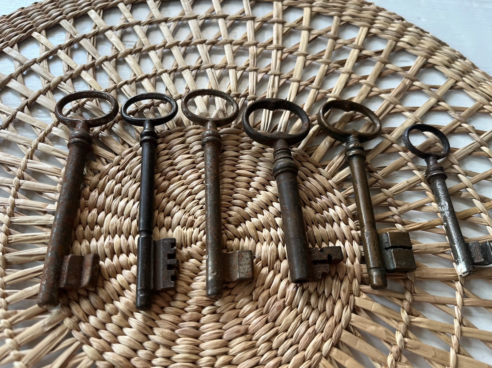Vintage verzameling sleutels set van 6, Ophalen of Verzenden