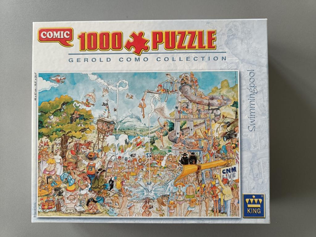 Swimmingpool legpuzzel, Hobby en Vrije tijd, Ophalen of Verzenden, 500 t/m 1500 stukjes, Gebruikt, Legpuzzel