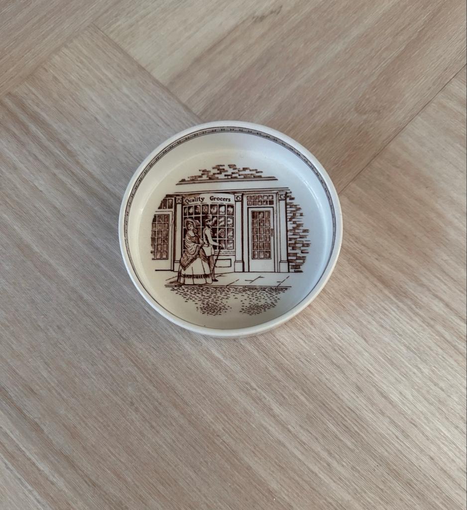 Vintage Adams Ironstone schaaltje "Quality Grocers", Ophalen of Verzenden
