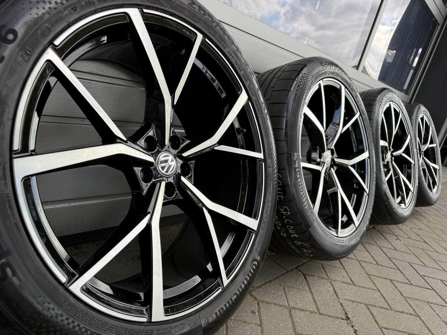 nieuwe 22 inch Volkswagen Touareg CR Estoril R-line velgen, -, 285 mm, -, Banden en Velgen