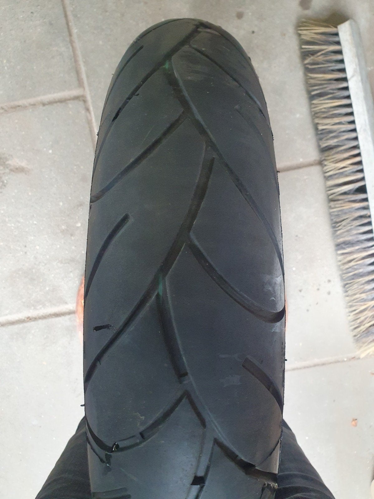 voorband 120/70/17 michelin, Ophalen