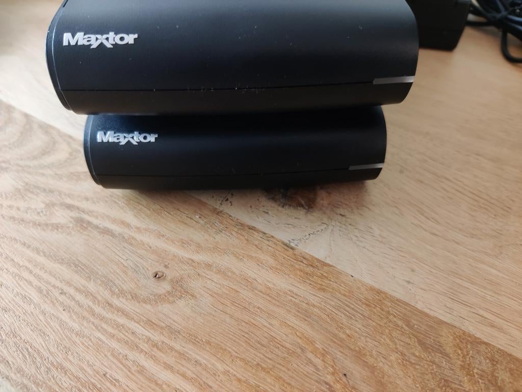 2x Maxtor 500GB Externe HDD's met adapters en kabels, Computers en Software, Harde schijven, Maxtor, HDD, Ophalen of Verzenden