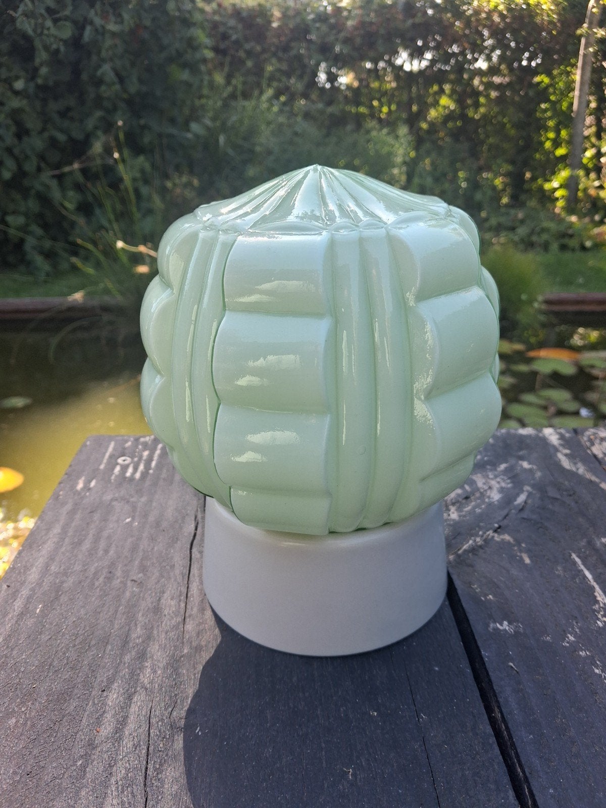 thabur lamp mintgroen, 16 cm, Groen, Overige merken, Art deco