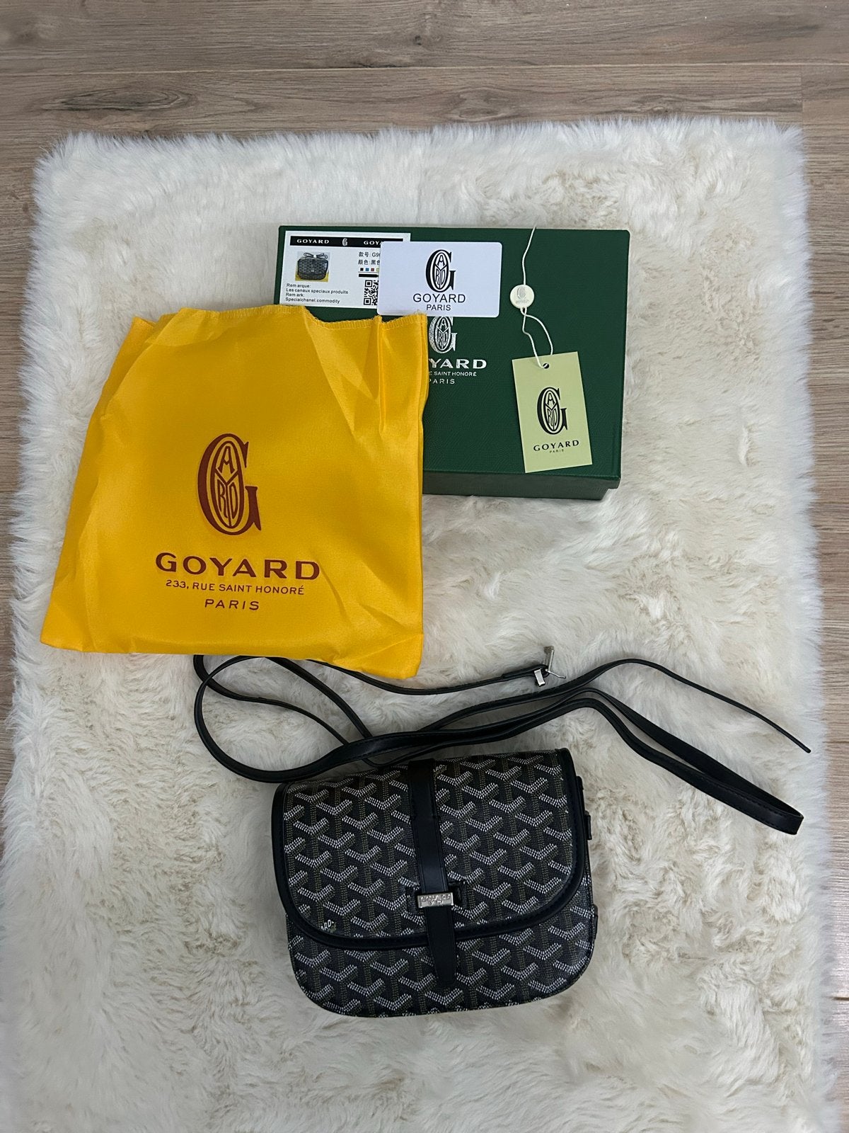 Goyard Schoudertasje Zwart -  helemaal nieuw met tas en doos, Verzenden, Nieuw, Zwart, Schoudertasje