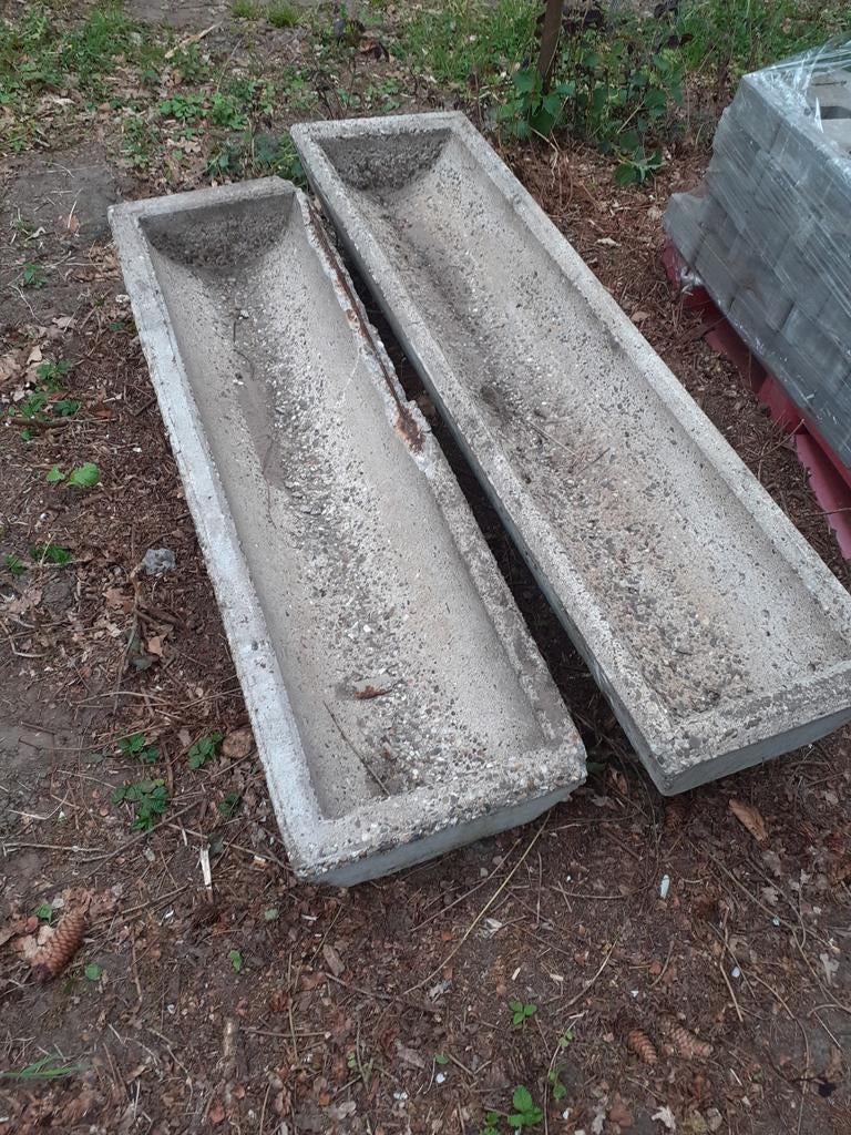 Bloemenbak, Tuin en Terras, Bloembakken en Plantenbakken, Gebruikt, Minder dan 30 cm, Rond, Ophalen of Verzenden