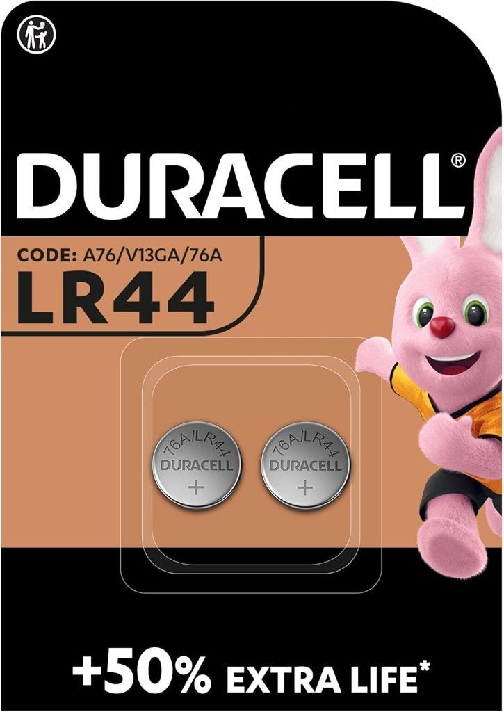 Duracell knoopcelbatterij LR44 1.5 V / 2 st., Ophalen, Nieuw