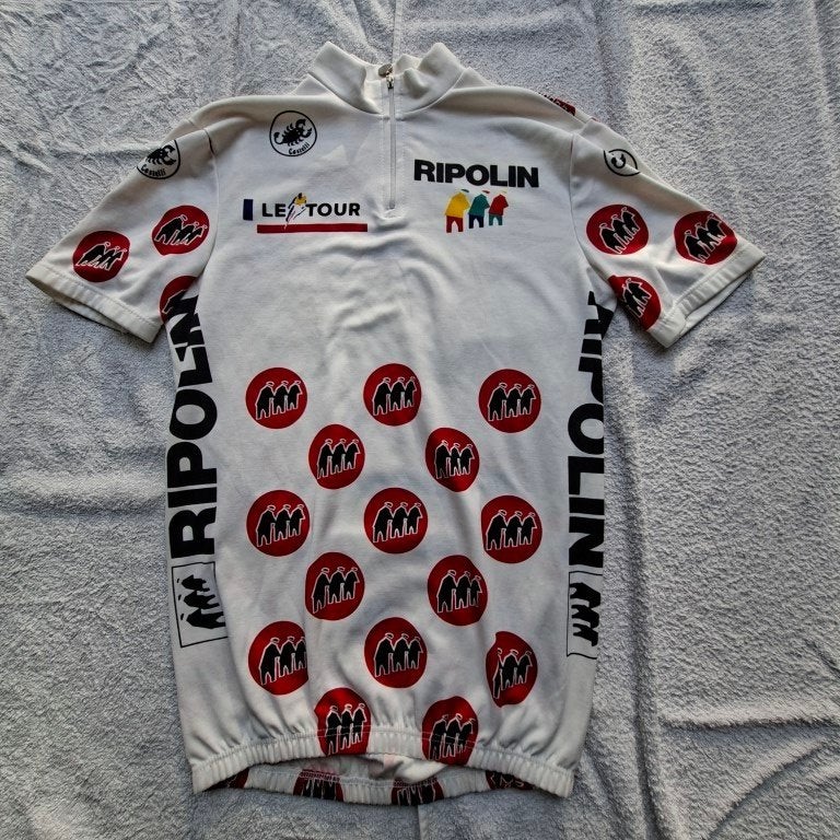 Vintage Tour de France bollentrui jaren 90 maat M, Sport en Fitness, Ophalen of Verzenden, Gebruikt, Kleding