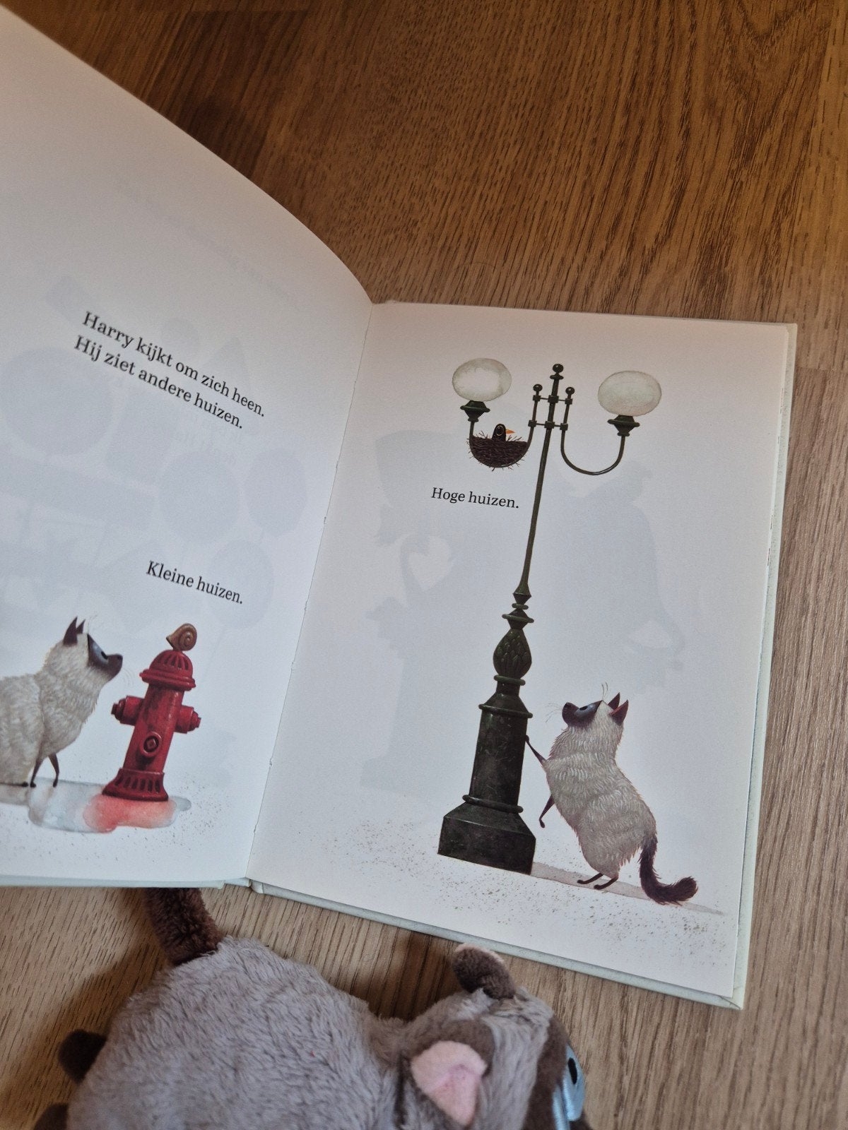 Een huis voor Harry vingerpopje + boekje, Boeken, Ophalen of Verzenden