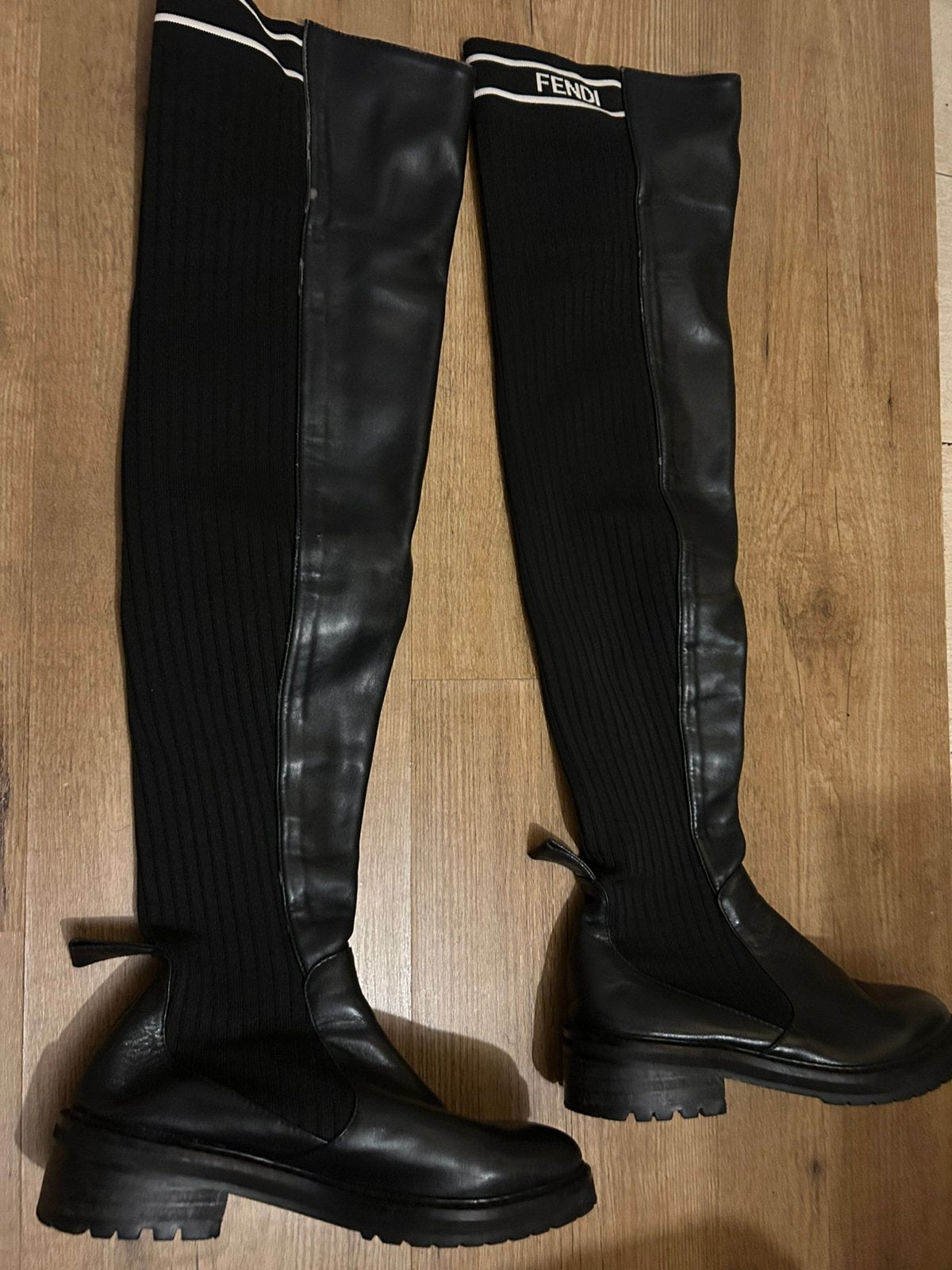 Designer laarzen 38, Hoge laarzen, Zwart, Ophalen of Verzenden, Gedragen
