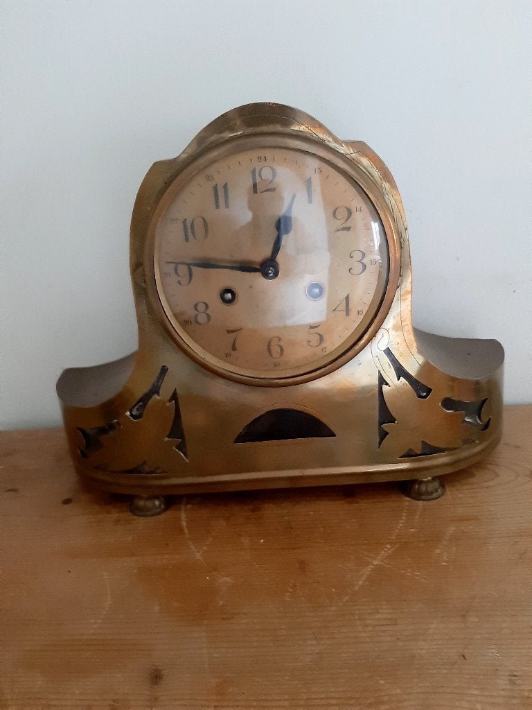 jaren 50 koperen pendule., Ophalen of Verzenden