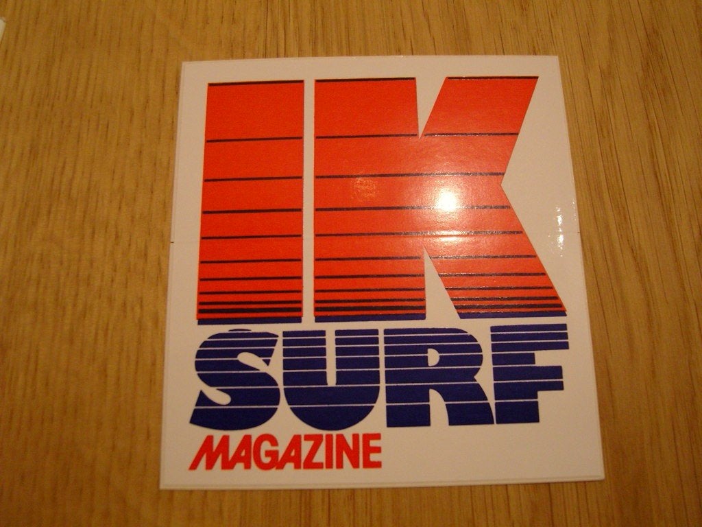 sticker Ik surf magazine, Ophalen, Zo goed als nieuw