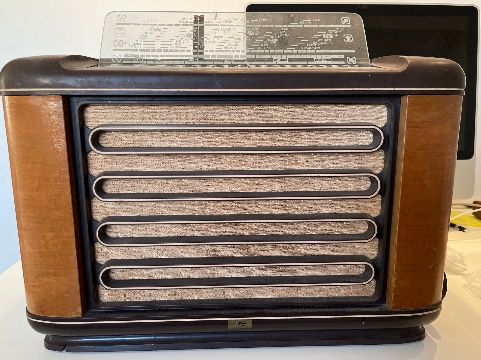 Philips BX 560 buizenradio uit 1946 - Voor verzamelaar/hobby, Ophalen of Verzenden, Buis of Buizen