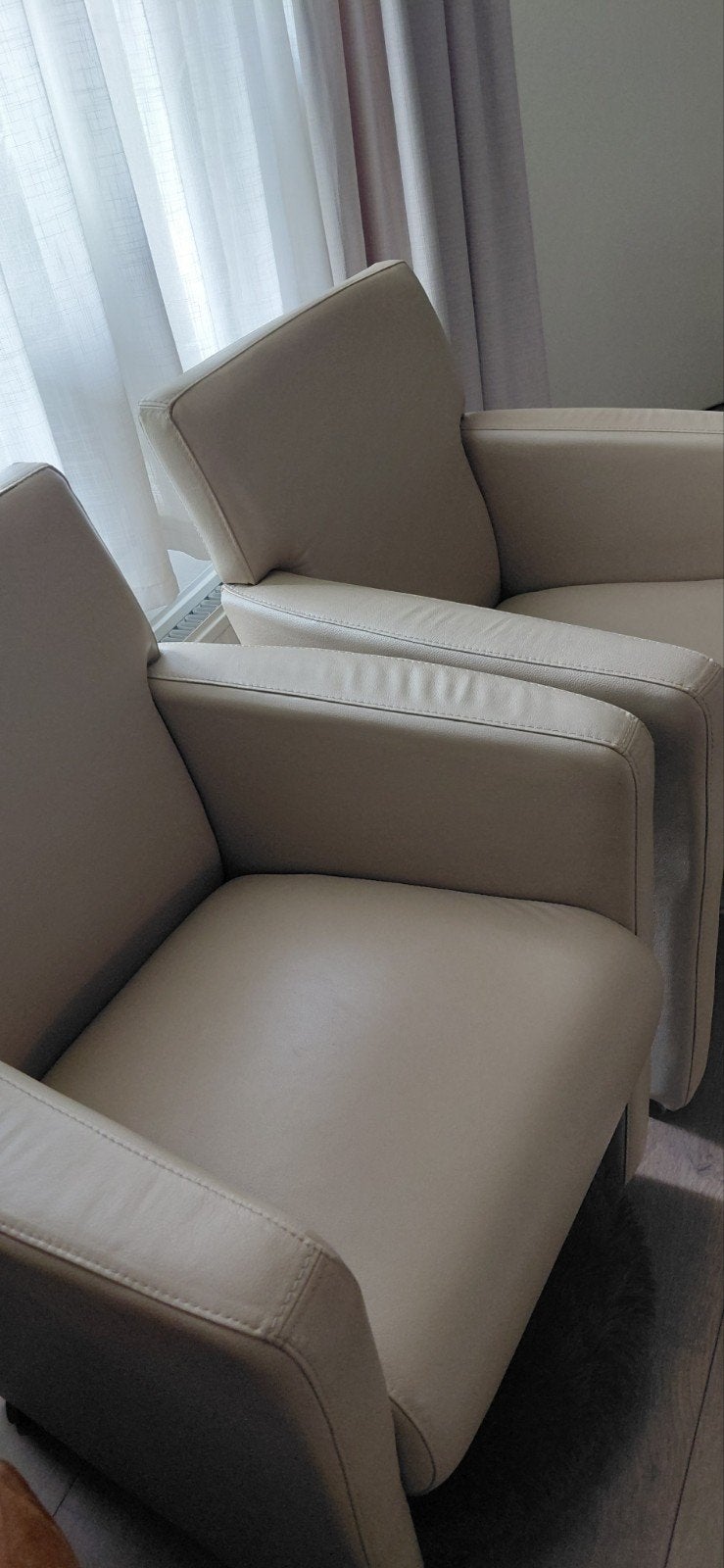 fauteuils op wieltjes, Huis en Inrichting, Banken | Sofa's en Chaises Longues, Ophalen, Eenpersoons, Minder dan 75 cm, Leer