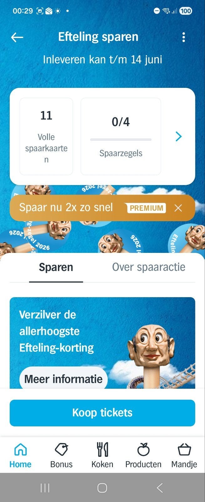Albert Heijn Efteling spaarkaarten, 11 beschikbaar, Tickets en Kaartjes, Recreatie | Pretparken en Attractieparken, Kortingskaart