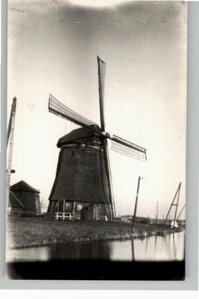 Nederhorst den Berg Poldermolen Ankeveen FOTOKAART Lambalgen, Verzamelen, Ansichtkaarten | Nederland, Ongelopen, Noord-Holland