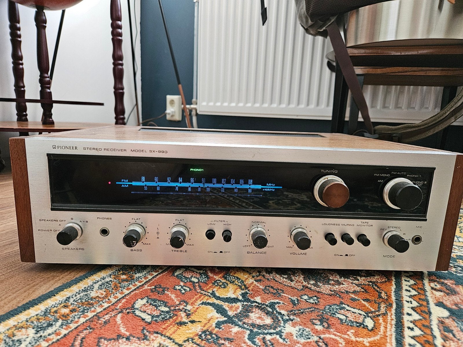 Pioneer SX-990 versterker / receiver (rechter kanaal defect), Ophalen, Pioneer