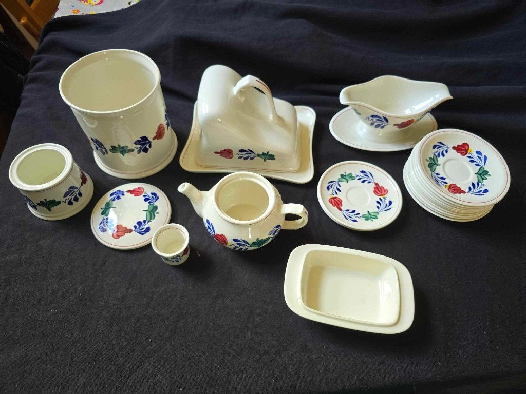 Boerenbont servies, Huis en Inrichting, Keuken | Servies, Overige materialen, Gebruikt, -, Ophalen of Verzenden