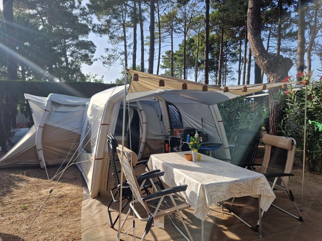 Quecha opblaasbare tent 6.3 Air seconds + Base connect, Caravans en Kamperen, Ophalen, Zo goed als nieuw, Tot en met 6