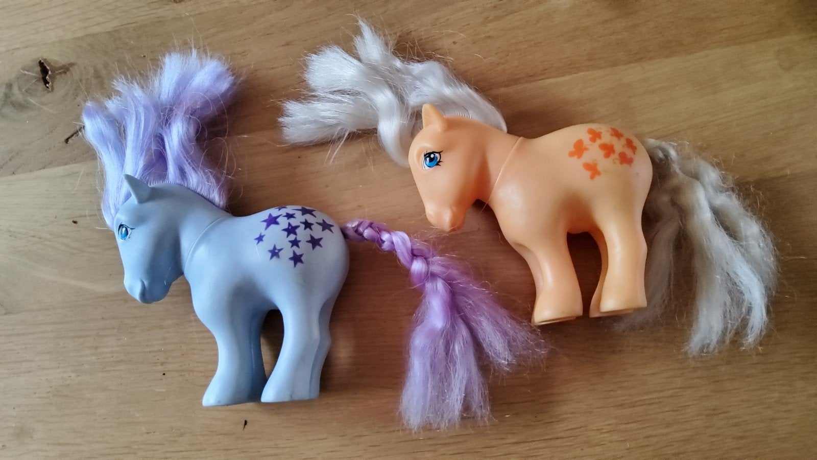 Vintage My Little Pony Hasbro G1 Italy vlinder en ster motie, Ophalen of Verzenden, Gebruikt