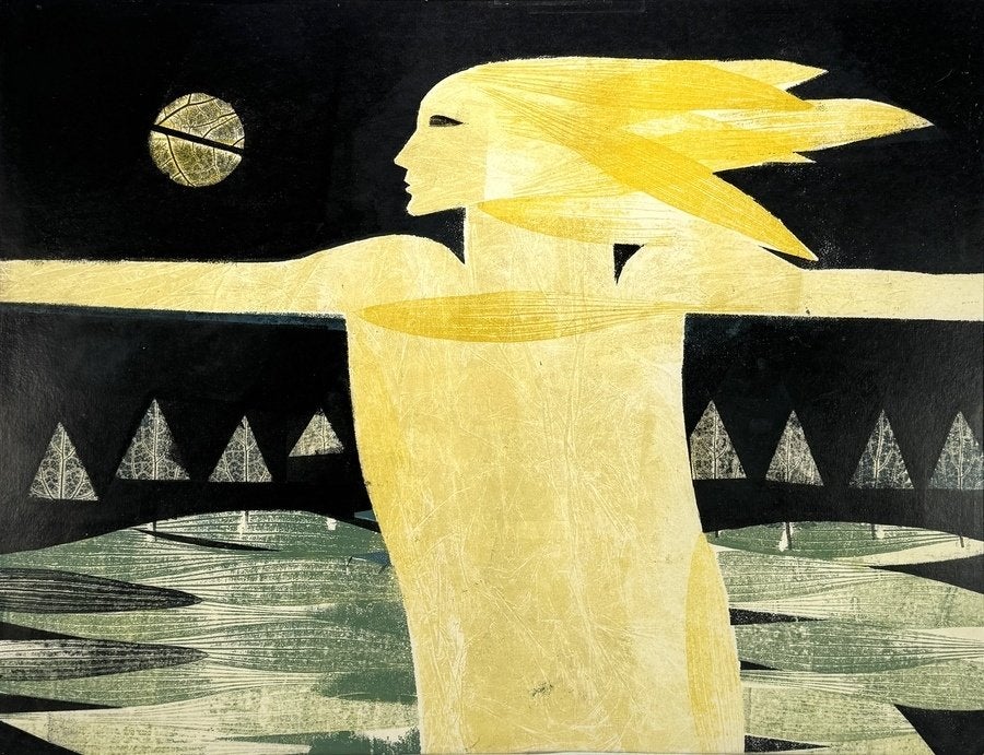 346. Drukwerk, Sietske Feitsma – "maanlicht & hoop", ca.1980
