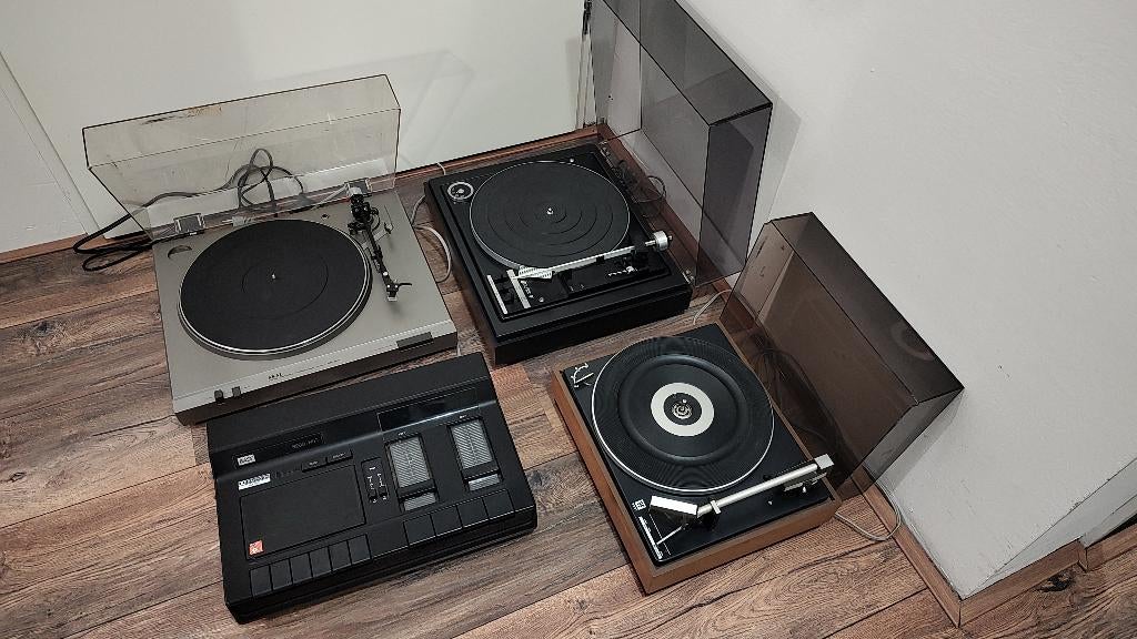 platenspeler 3 x en cassettedeck, Ophalen of Verzenden, Refurbished, Thorens