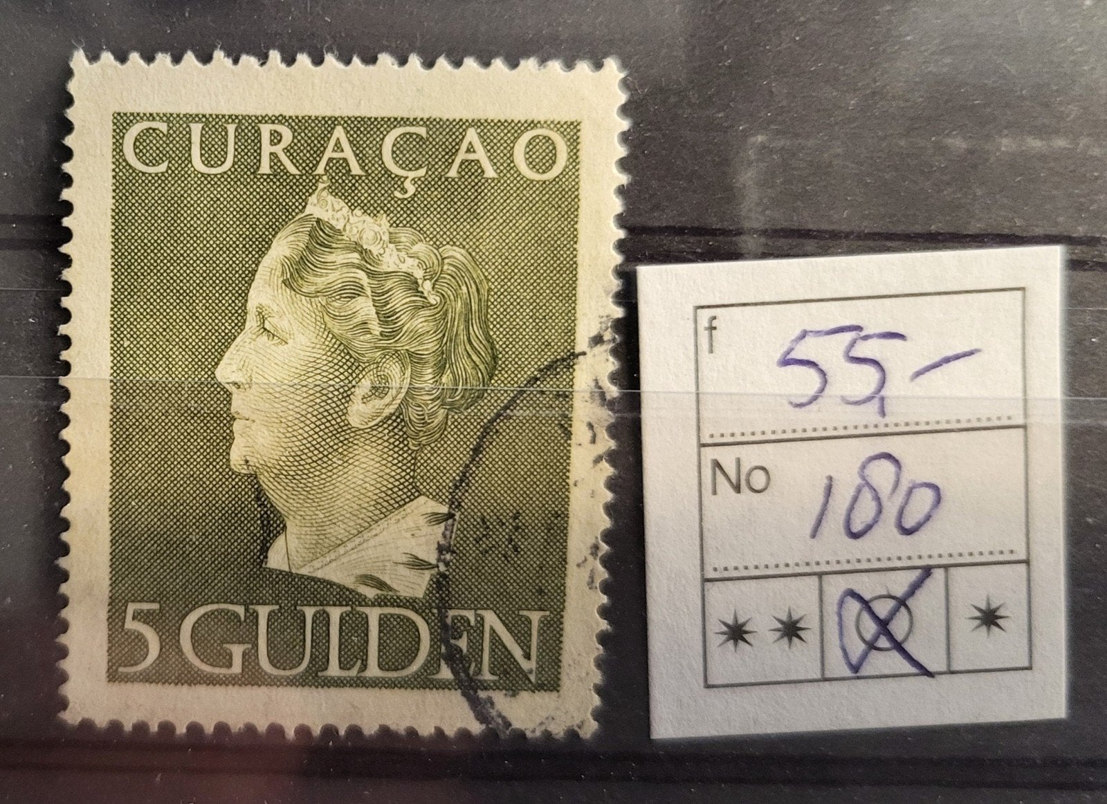 Curacao 180, Ophalen of Verzenden, Gestempeld