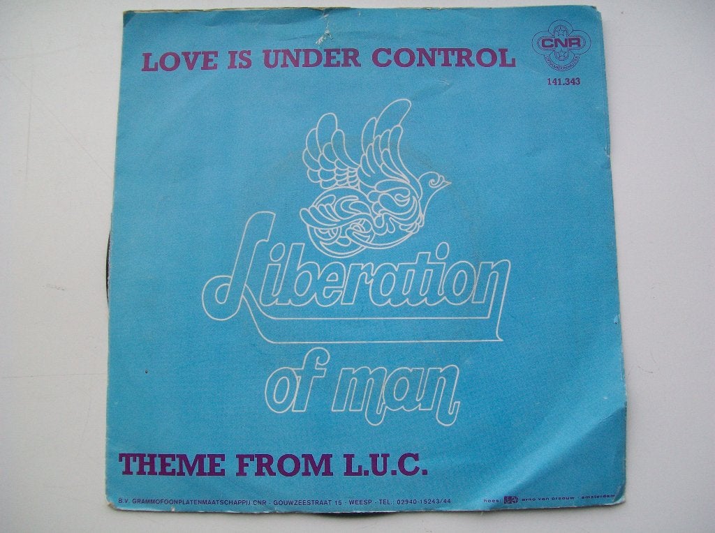 7" Single Liberation Of Man - Love Is Under Control / Theme, Gebruikt, 7 inch, Single, Ophalen of Verzenden
