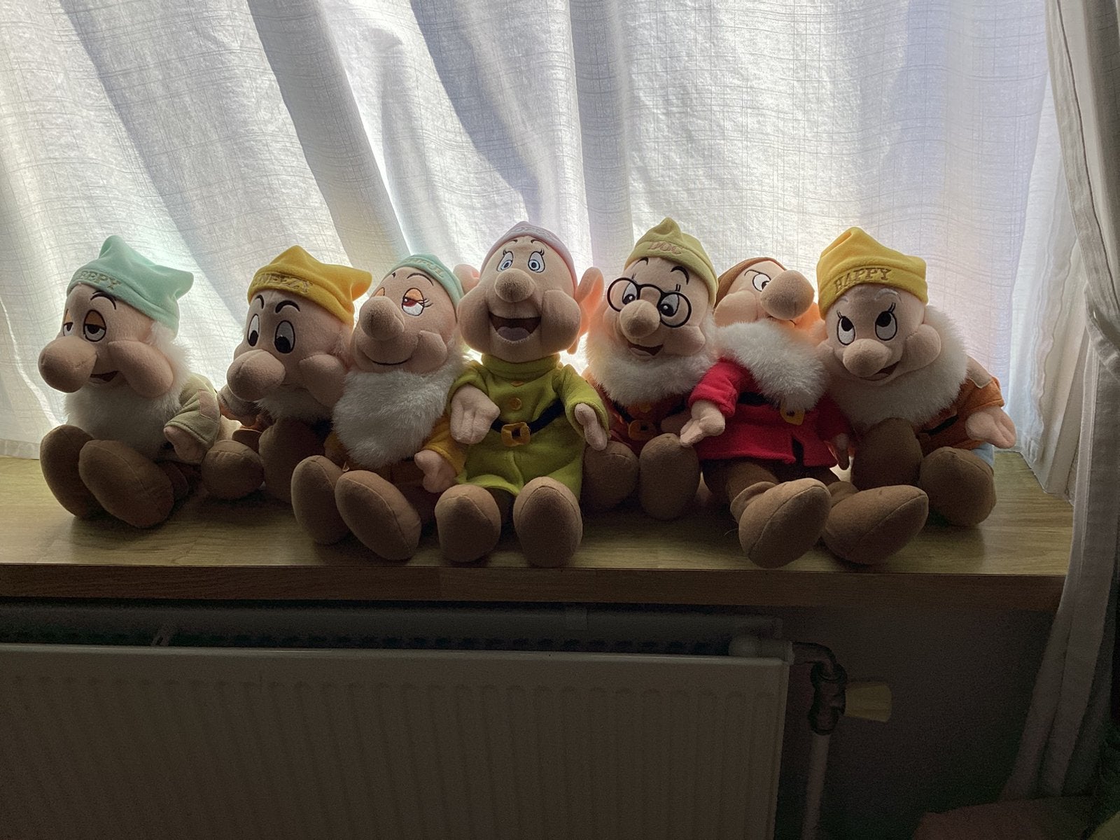Disney 7 dwergen pluche set, Ophalen of Verzenden, Zo goed als nieuw, Knuffel