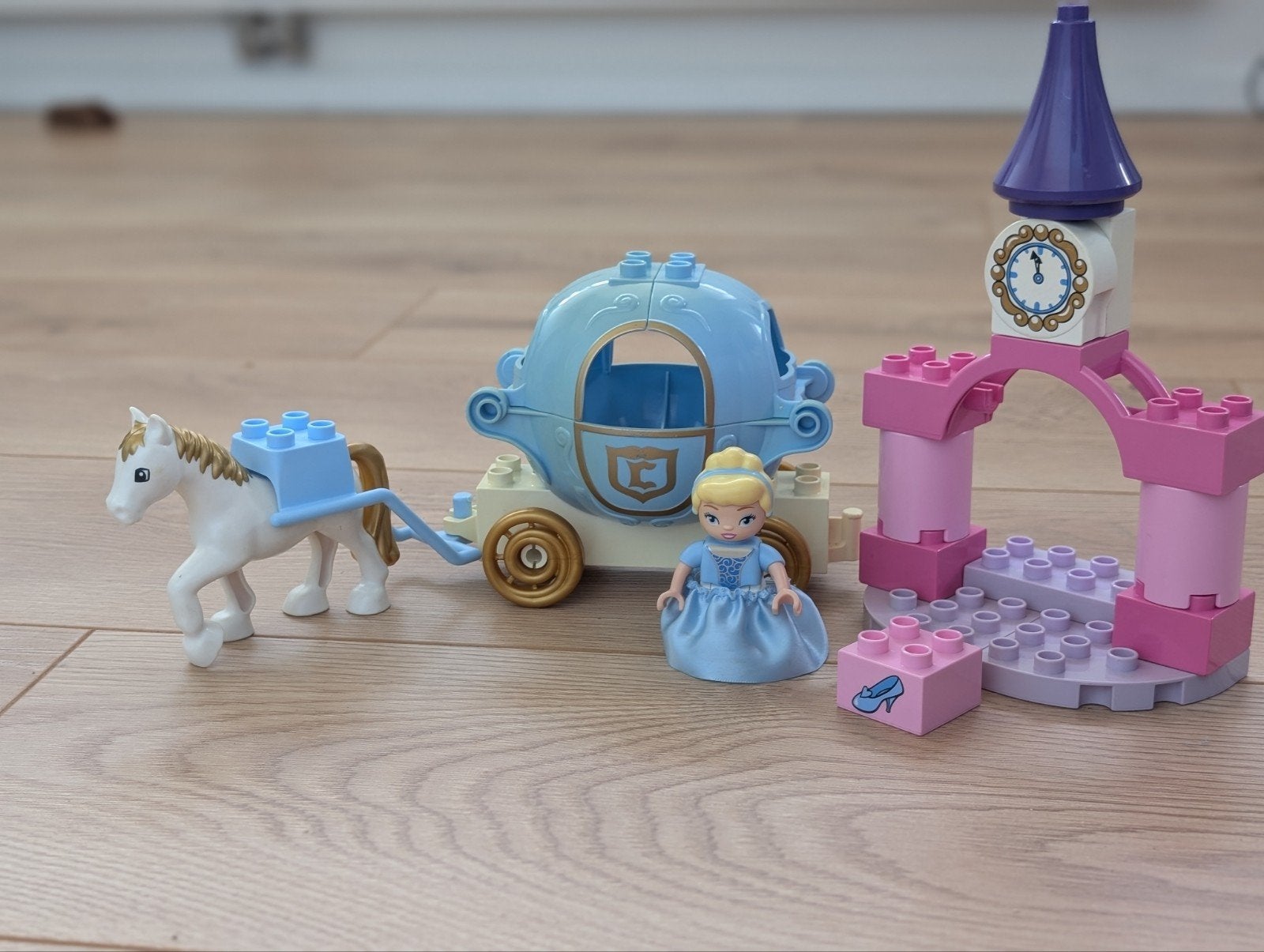 Duplo Assepoester met koets 6154, Gebruikt, Ophalen of Verzenden, Compleet, Complete set