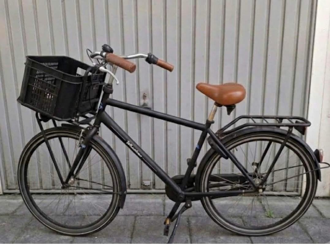 3 gear 28inch black cargo Wheelerz citybike height:+/-163-18, Fietsen en Brommers, Fietsen | Heren | Herenfietsen, Ophalen of Verzenden