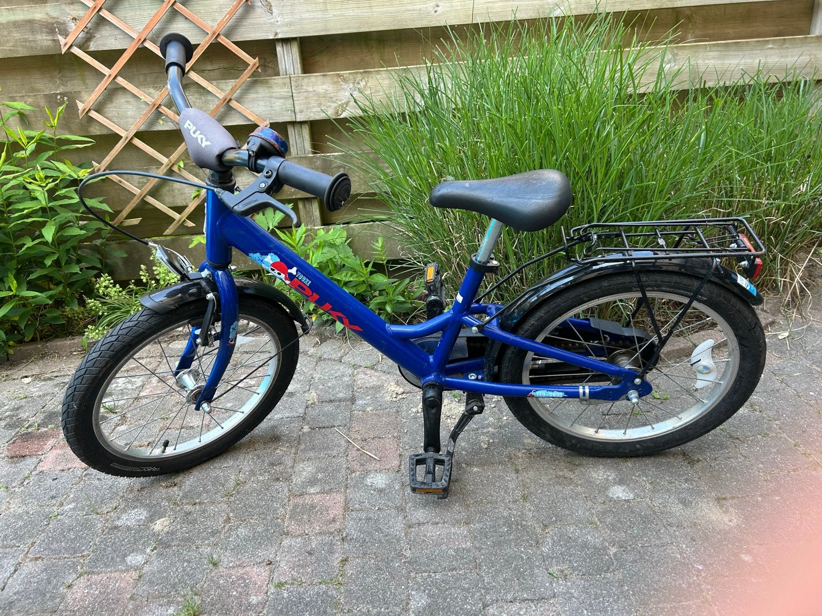 Puky kinderfiets blauw - 18 inch jongensfiets, Fietsen en Brommers, Fietsen | Kinderfietsjes, Ophalen, Gebruikt, Velgrem, 16 tot 20 inch
