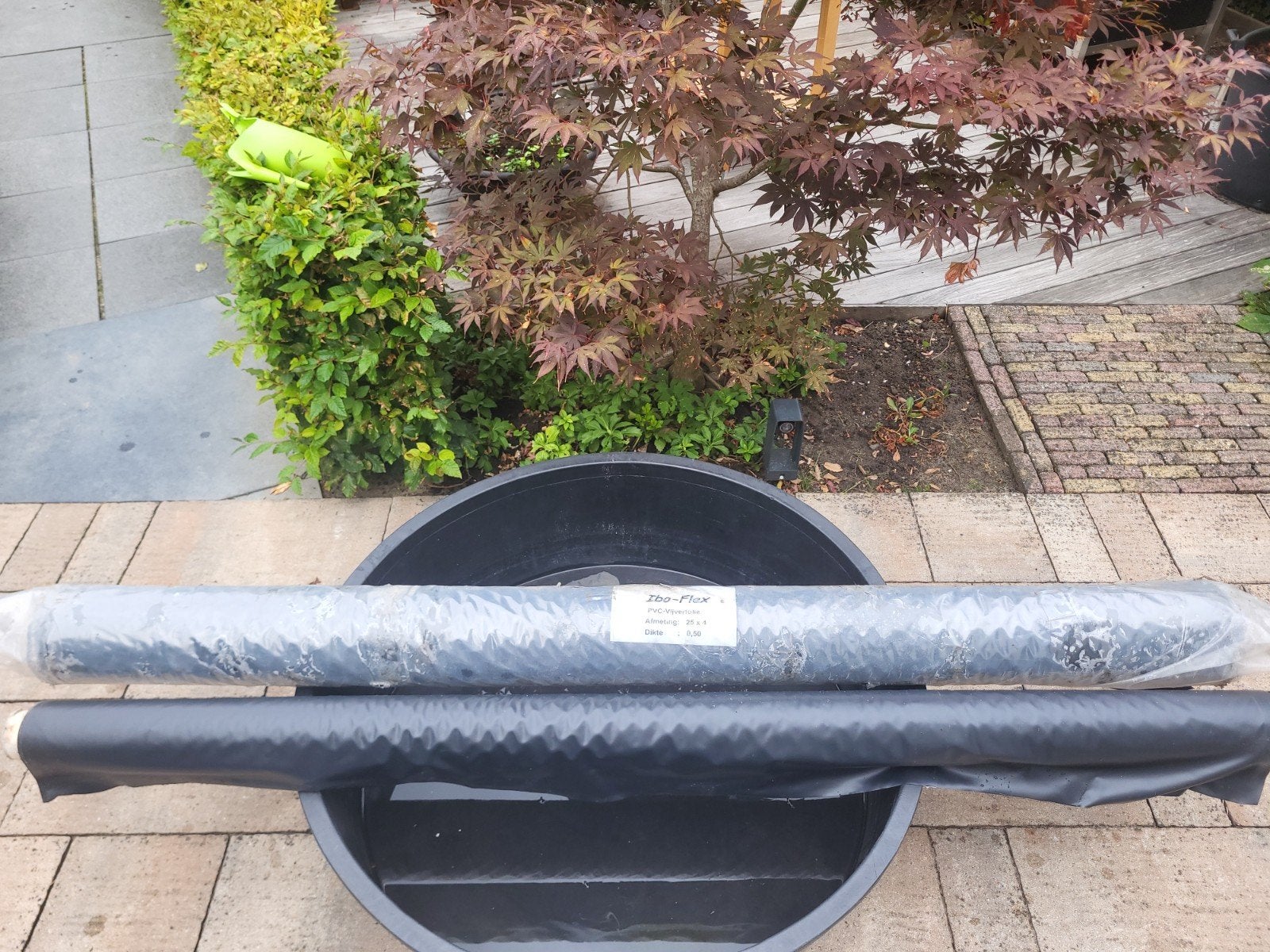 PVC vijverfolie IBO-flex 25x4 mtr en restant 12 mtr, Ophalen, Nieuw