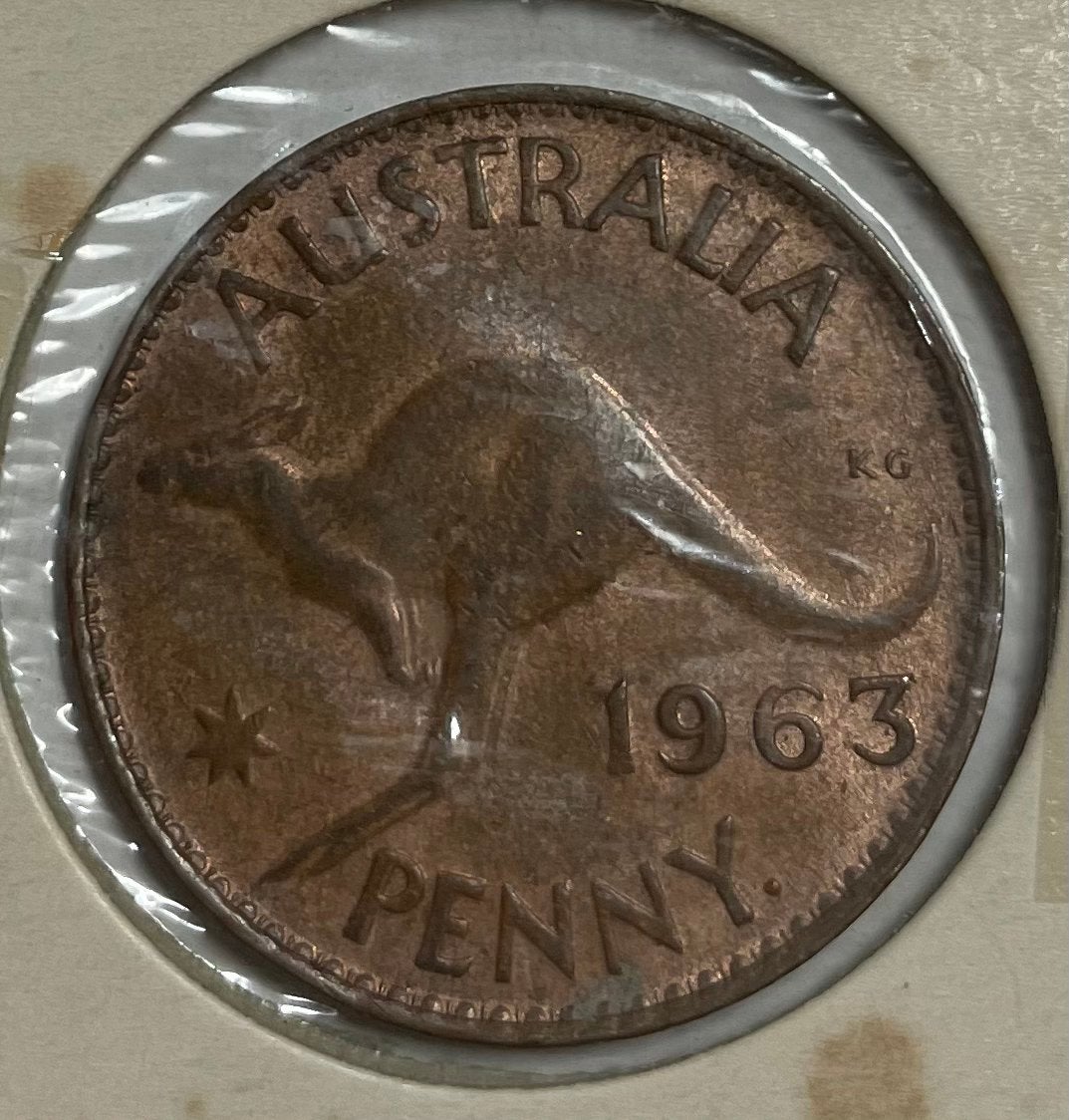 1 penny Australië 1963, Postzegels en Munten, Munten | Oceanië, Ophalen of Verzenden