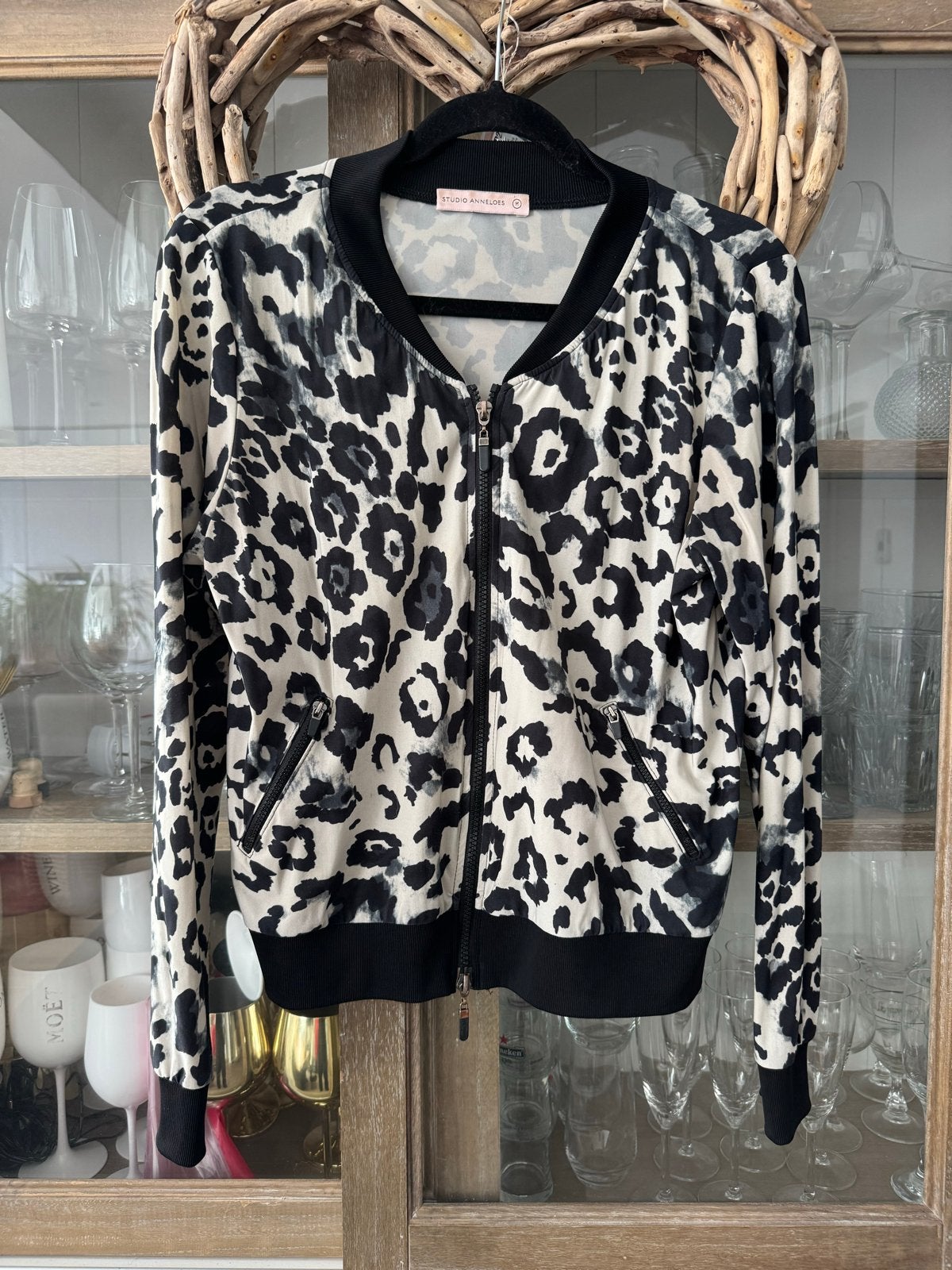 Studio Anneloes Vest/Jasje Travelstof Maat M - Leopard Print, Ophalen of Verzenden, Zo goed als nieuw, Maat 38/40 (M), Meerkleurig