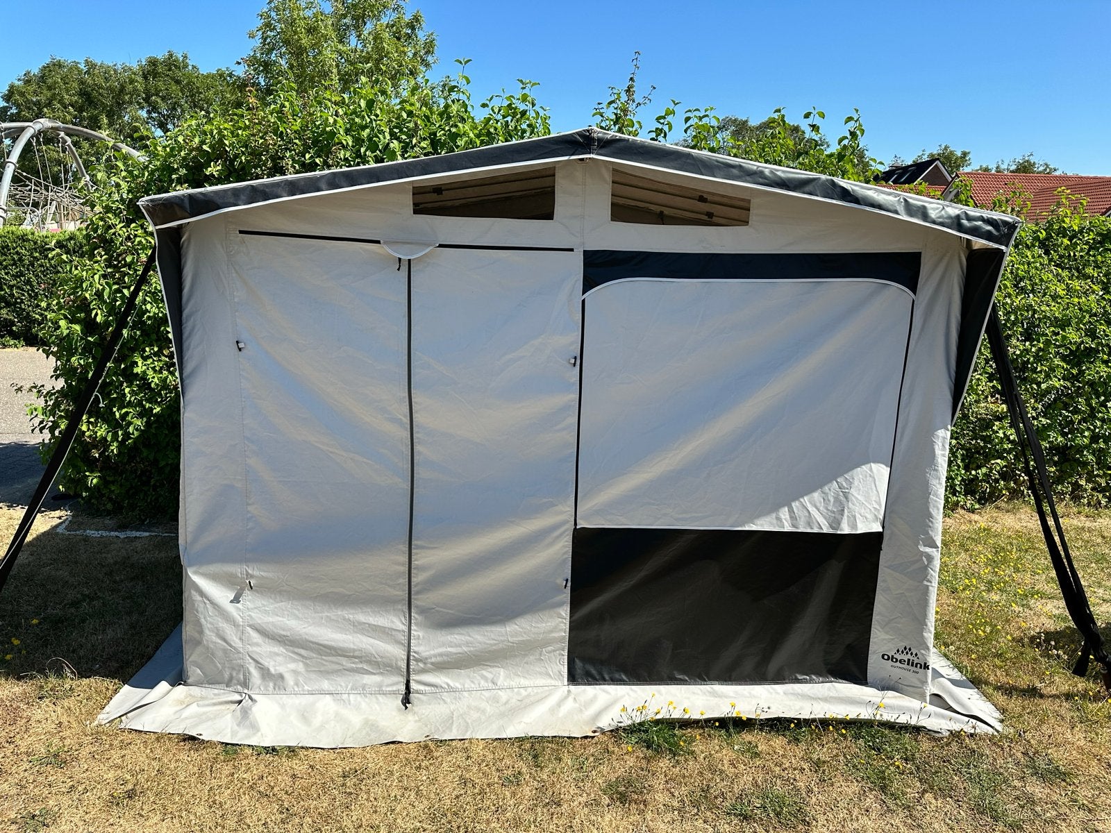 Obelink Schuurtent met binnentent - rits defect, Ophalen, Gebruikt, Tot en met 2
