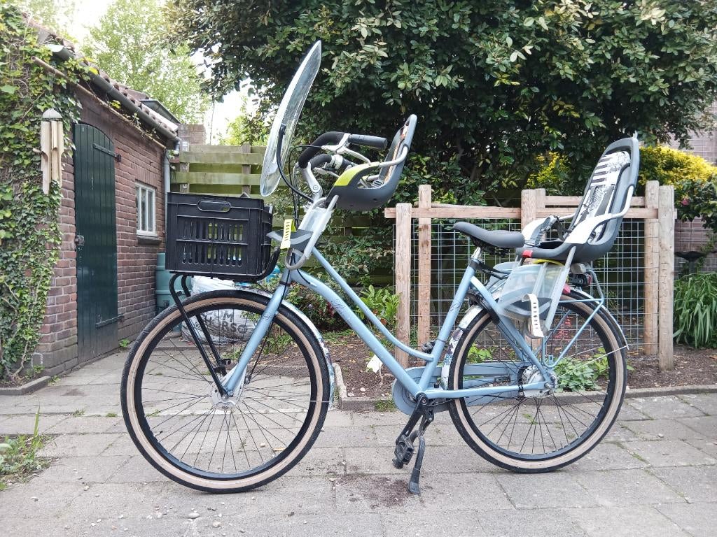 Cortina Roots moederfiets met 2 zitjes, Fietsen en Brommers, Fietsen | Dames | Moederfietsen, Ophalen, 2 zitjes, Gebruikt, Overige merken