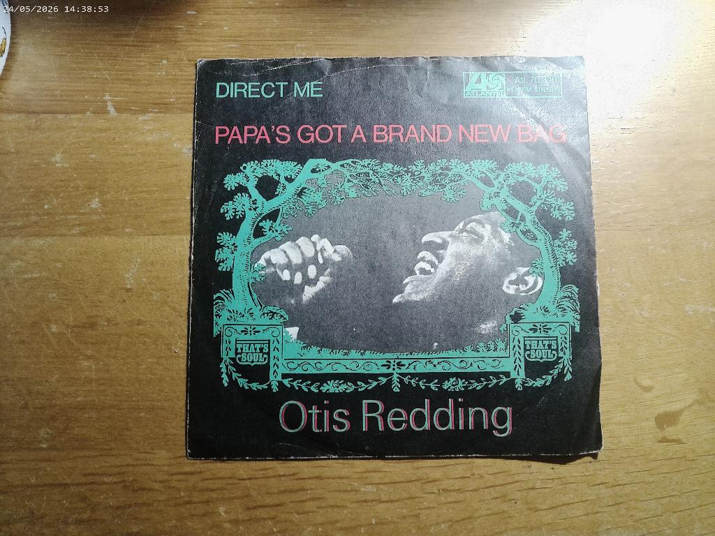 Otis Redding - Papa's got a brand new bag, Gebruikt, Fotohoes, 7 inch, Single