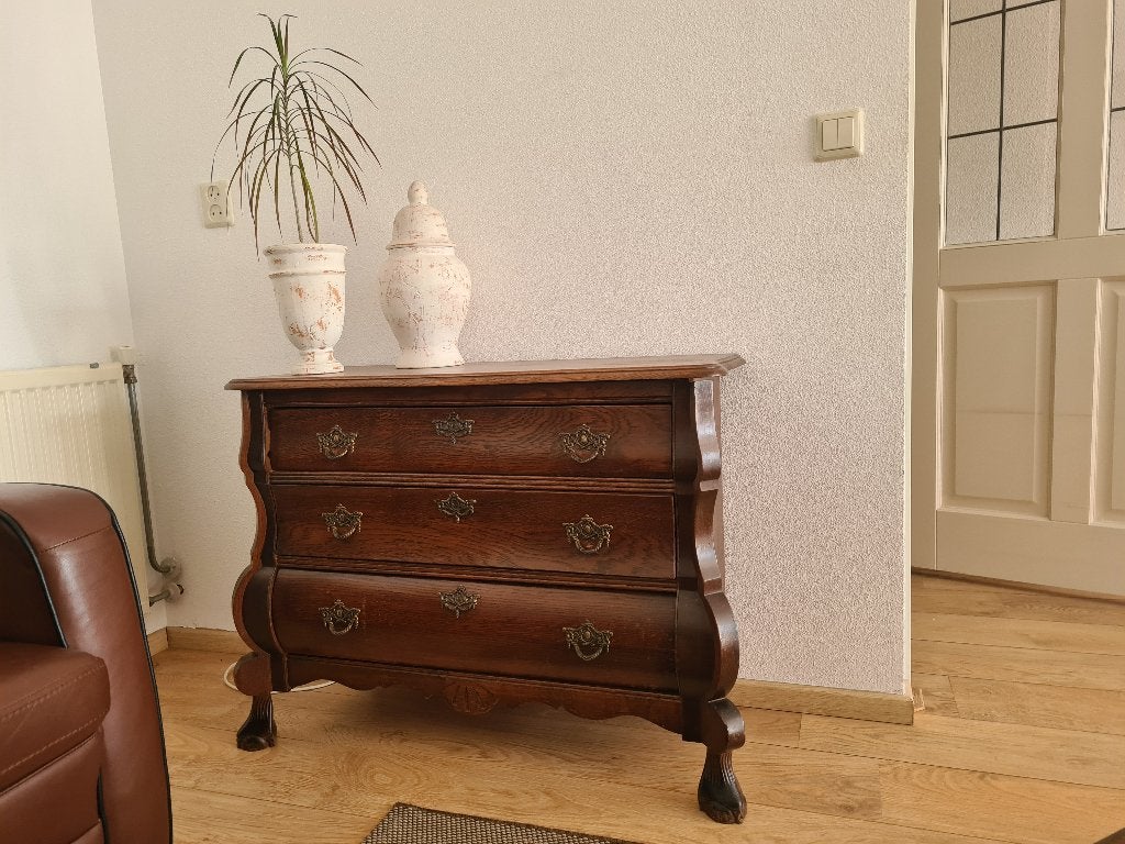 Antieke commode/kastje met 3 lades - 90x40x72 cm, Ophalen