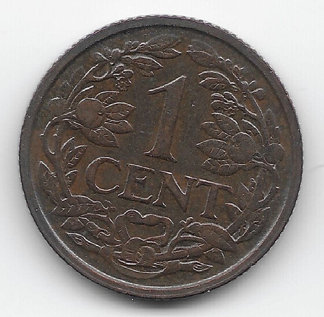 Nederland 1 cent 1937 KM# 152, Postzegels en Munten, Munten | Nederland, Ophalen of Verzenden, Koningin Wilhelmina, 1 cent, Losse munt