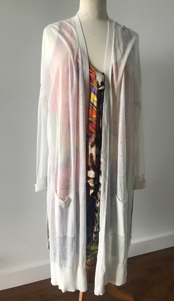 Lang vest van Mango maat 38NL, Kleding | Dames, Truien en Vesten, Maat 38/40 (M), Mango, Wit, Nieuw