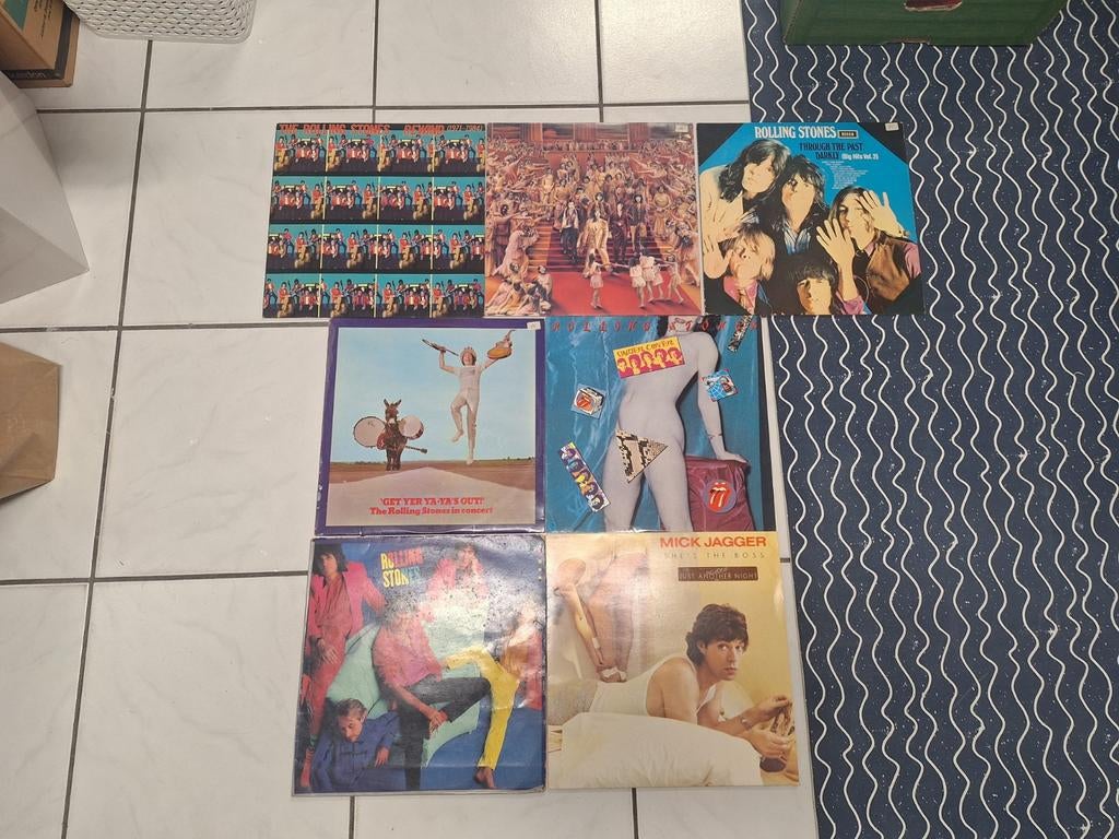 Vintage 7x vinyl lp albums The Rolling Stones jaren 70/ 80, Cd's en Dvd's, Vinyl | Rock, Ophalen of Verzenden, 12 inch, Poprock