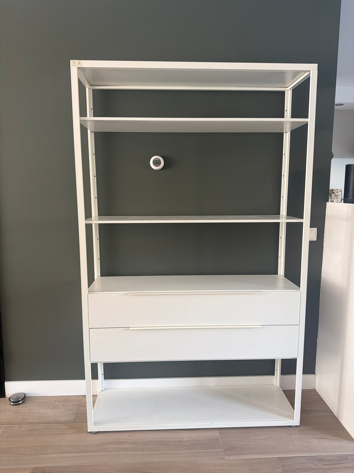 IKEA FJÄLKINGE Witte open stelling kast met lades, Ophalen, Overige materialen, 50 tot 100 cm, Zo goed als nieuw