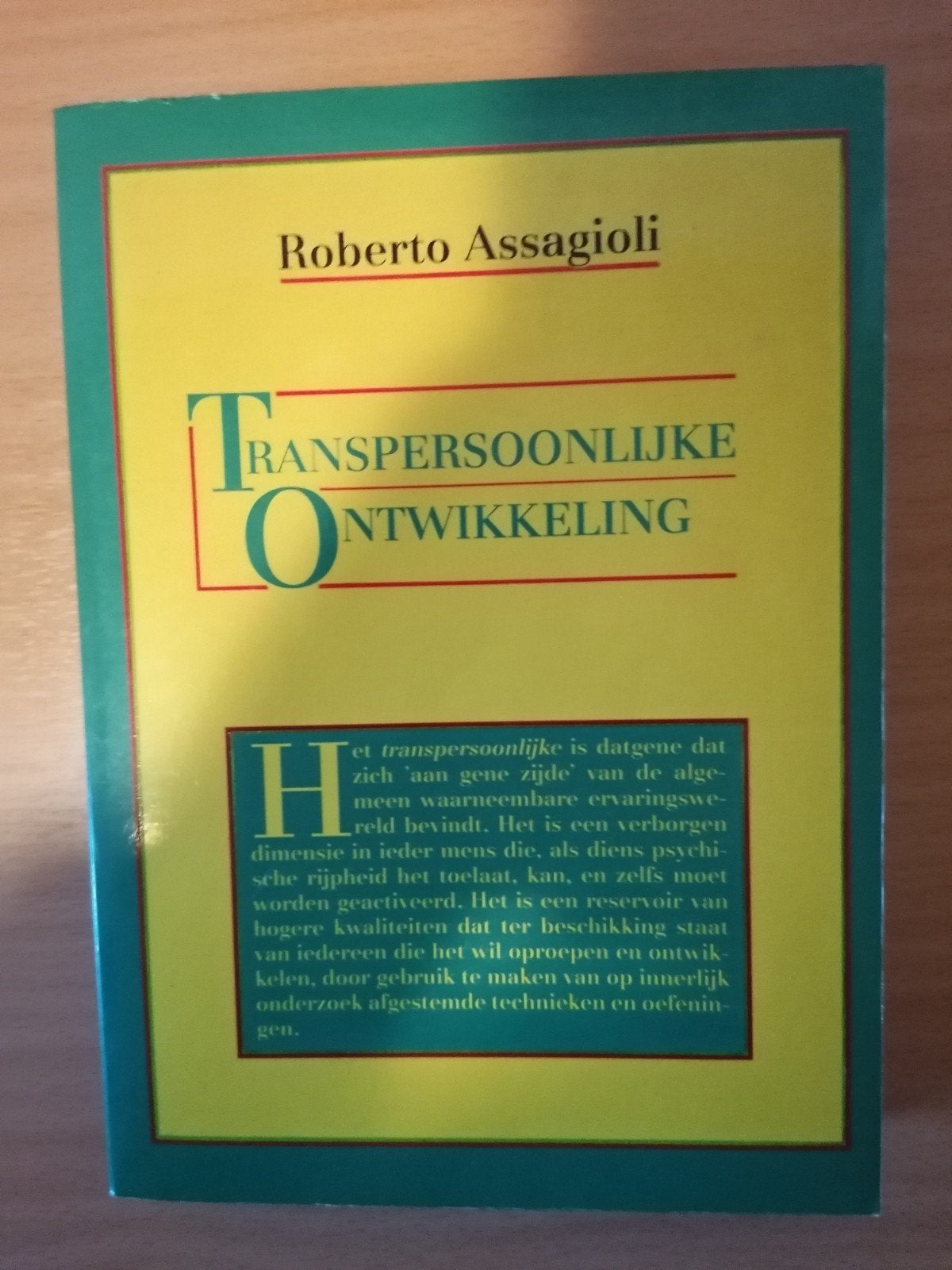 Transpersoonlijke Ontwikkeling - Roberto Assagioli, Ophalen of Verzenden, Gelezen, Overige onderwerpen, Roberto Assagioli